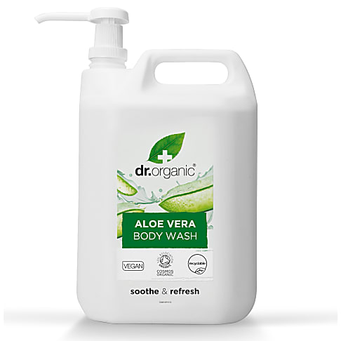 Dr Organic Aloe Vera Body Wash 5L with Dispenser Pump