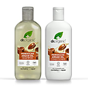 Dr Organic Moroccan Argan Oil Shampoo & Conditioner Bundle