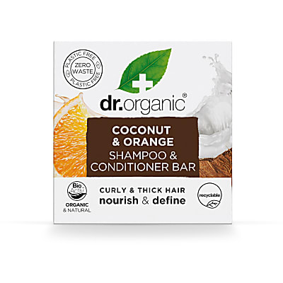 Dr Organic Coconut & Orange Shampoo & Conditioner Bar