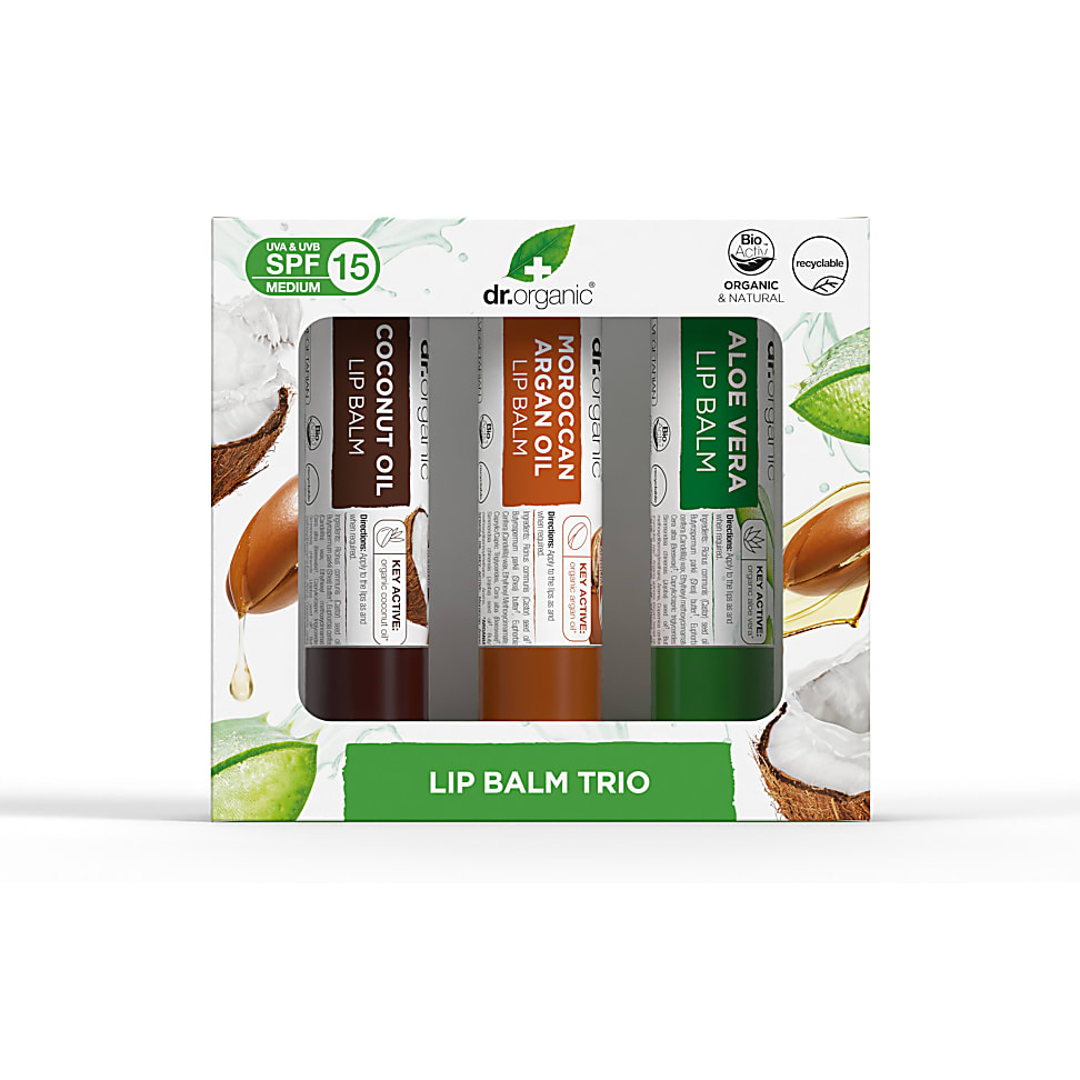 Dr Organic Lip Balm Trio