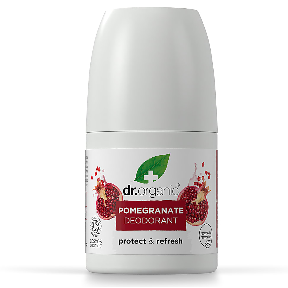 Dr Organic Pomegranate Deodorant, Aluminium Free, Mens, Womens, Natural, Vegan, Cruelty-Free, Paraben & SLS-Free, Organic, 50ml, Packaging may vary - Image 4