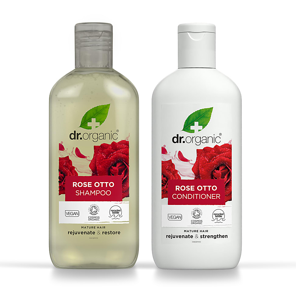 Dr Organic Rose Otto Shampoo & Conditioner Bundle
