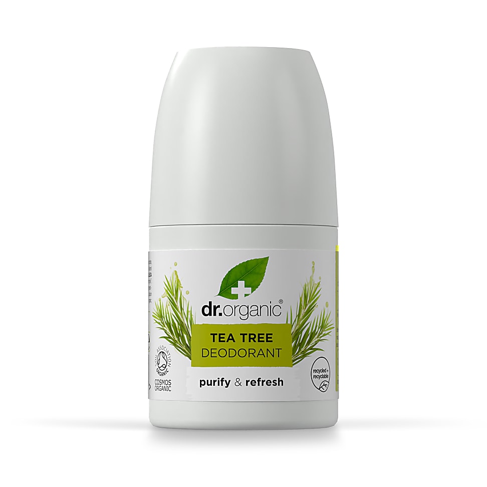 Dr Organic Tea Tree Deodorant, Aluminium Free, Mens, Womens, Natural, Vegan, Cruelty-Free, Paraben & SLS-Free, Organic, 50ml, Packaging may vary - Image 8