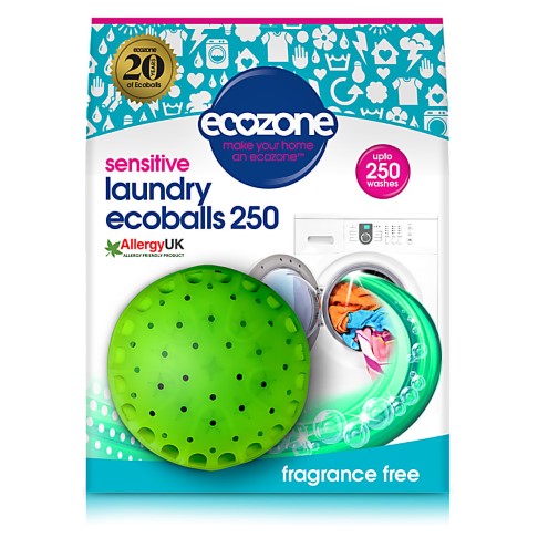 Ecozone Ecoballs 250 Washes - Fragrance Free