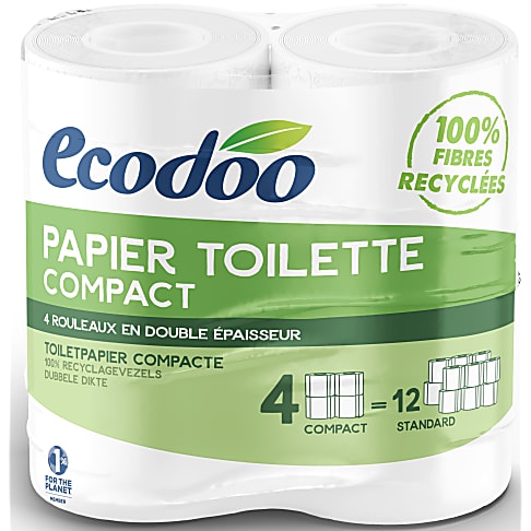 Ecodoo Compact Recycled Toilet Paper - 4 Pack