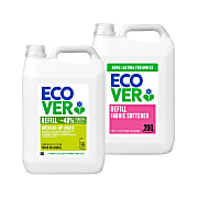 Ecover Lemon & Aloe Vera Washing Up Liquid & Fabric Softener 5L Mixed Bundle