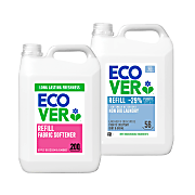 Ecover Fabric Softener & Non-Bio Laundry Liquid 5L Mixed Bundle