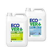 Ecover Lemon & Aloe Washing Up Liquid & Non-Bio Laundry Liquid 5L Mixed Bundle