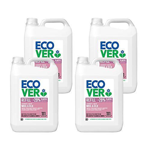 Ecover Wool & Silk Laundry Liquid 5L Bundle