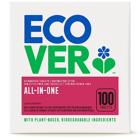 Ecover XL All In One Dishwasher Tablets (100)