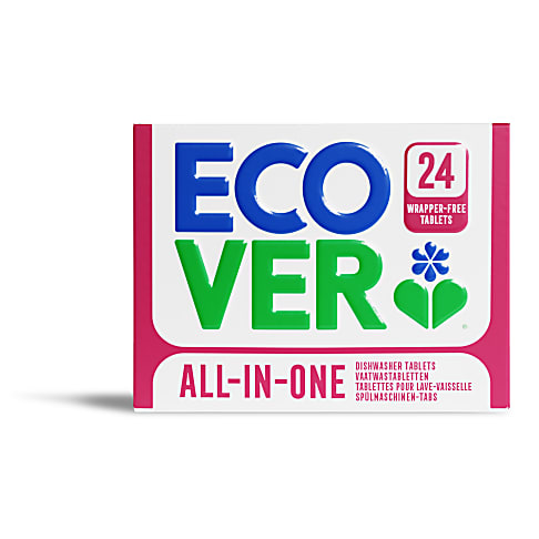 Ecover Wrapper Free All In One Dishwasher Tablets (24)