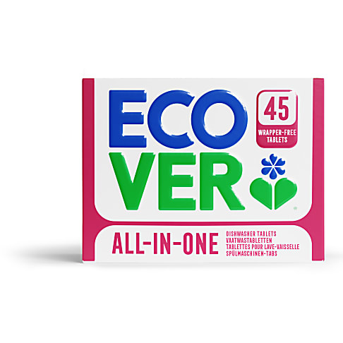 Ecover Wrapper Free All In One Dishwasher Tablets (45)