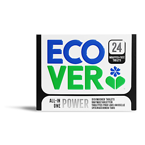 Ecover Wrapper Free All In One Power Dishwasher Tablets (24)