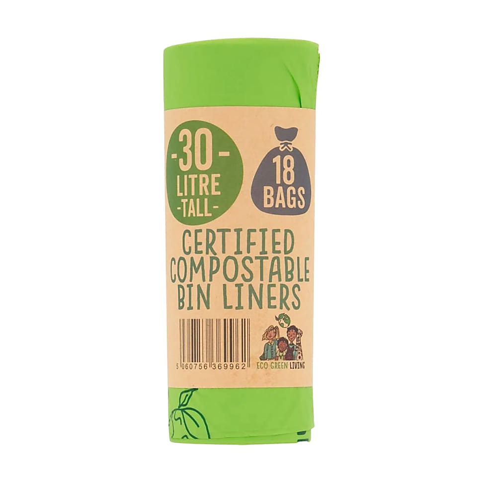 Eco Green Living Compostable Bin Liners - 30L
