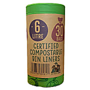 Eco Green Living Compostable Food Caddy Bags -  6L