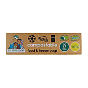 Eco Green Living Compostable Food & Freezer Bags 4L