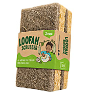 Eco Green Living Loofah & Wood Pulp Sponge - 2 pack