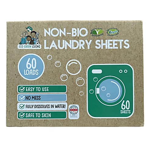 Eco Green Living Non Bio Laundry Sheets - Unscented