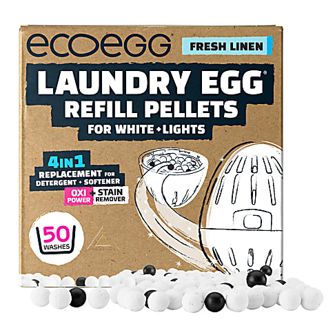 Ecoegg Laundry Egg Refills for Whites and Lights 50 Washes - Fresh Linen