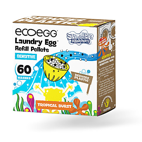 Ecoegg SpongeBob Sensitive Laundry Egg Refills 60 washes - Tropical Burst