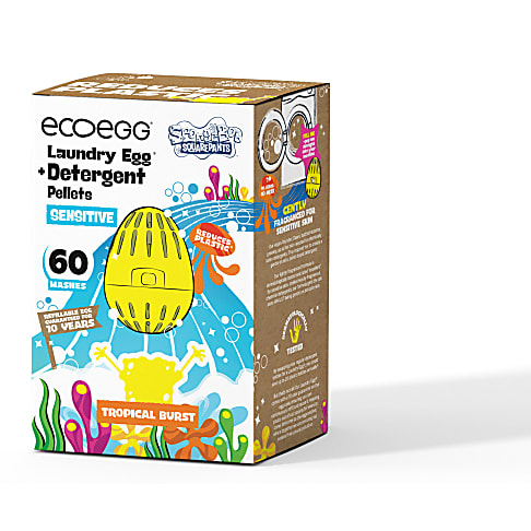 Ecoegg SpongeBob Sensitive Laundry Egg 60 Washes - Tropical Burst