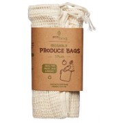 Eco Living Organic Produce Bags & Bread Bag - 3 Pack
