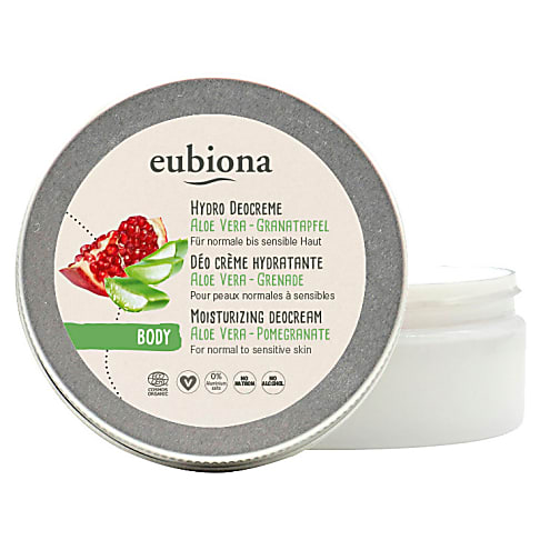 Eubiona Moisturising Deocream - Aloe Vera & Pomegranate