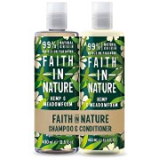Faith in Nature Hemp & Meadowfoam Banded Shampoo & Conditioner