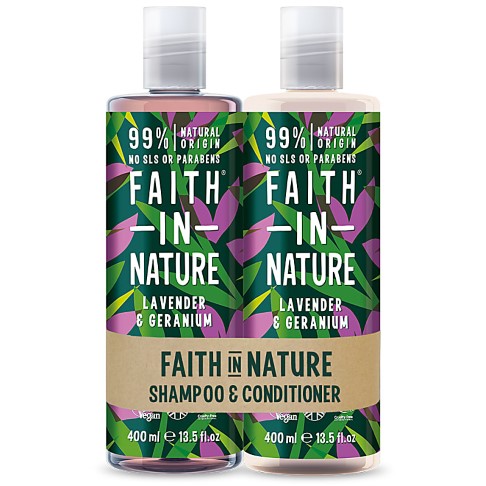 Faith in Nature Lavender & Geranium Banded Shampoo & Conditioner