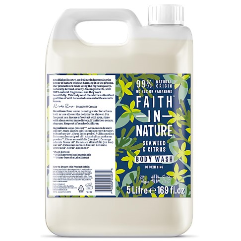 Faith in Nature Seaweed & Citrus Body Wash - 5L