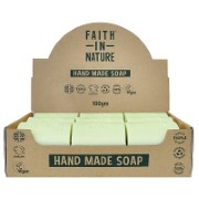 Faith in Nature Box of 18 Unwrapped Natural Hand Made Aloe Vera Soaps