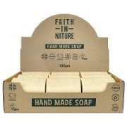 Faith in Nature Box of 18 Unwrapped Natural Hand Made Fragrance Free Soaps