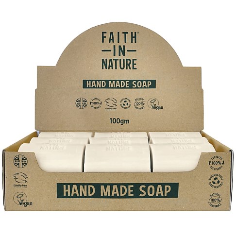 Faith in Nature Box of 18 Unwrapped Natural Hand Made Tea Tree Soaps