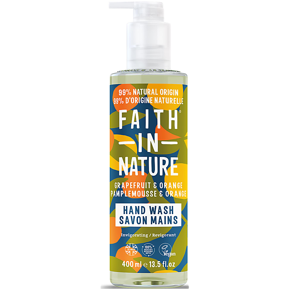 Photos - Soap / Hand Sanitiser Faith in Nature Grapefruit & Orange Hand Wash, 400ml FINHANDGRAPORG400ML 
