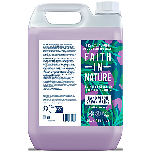 Faith in Nature Lavender & Geranium Handwash - 5L