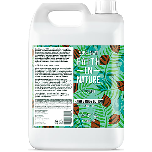 Faith in Nature Coconut Hand & Body Lotion 5L