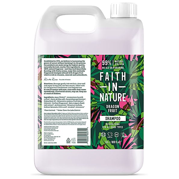 Haircare Products Faith in Nature Dragon Fruit Shampoo - 5L