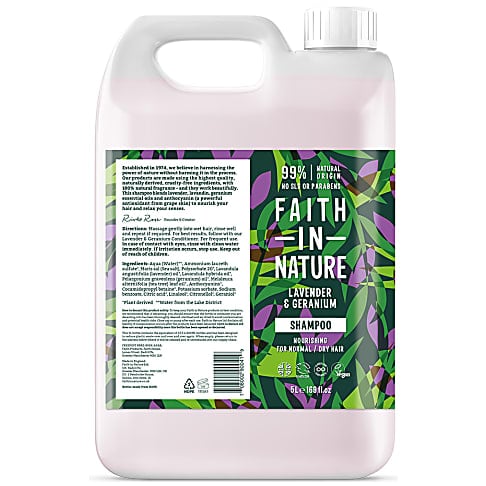 Faith in Nature Lavender & Geranium Shampoo - 5L