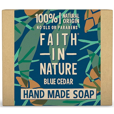 Faith in Nature Blue Cedar Soap Bar