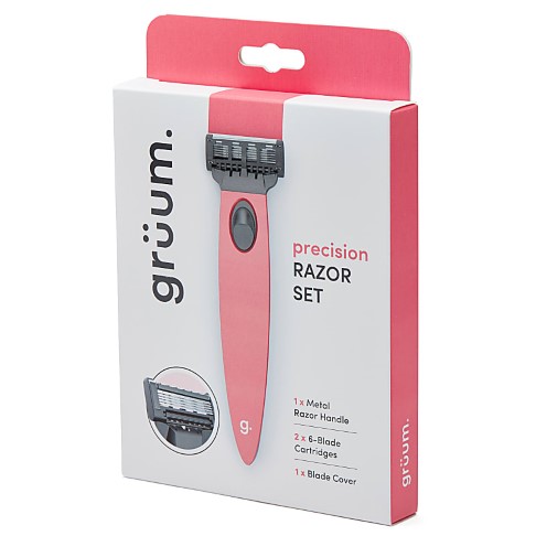 grüum Precision Razor Set - Rose Pink