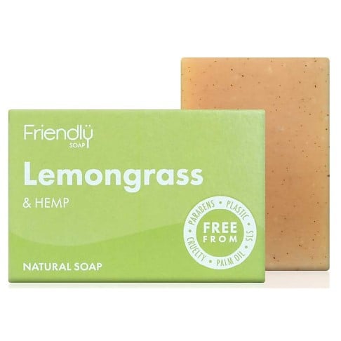 Friendly Soap Bath Soap - Lemongrass & Hemp