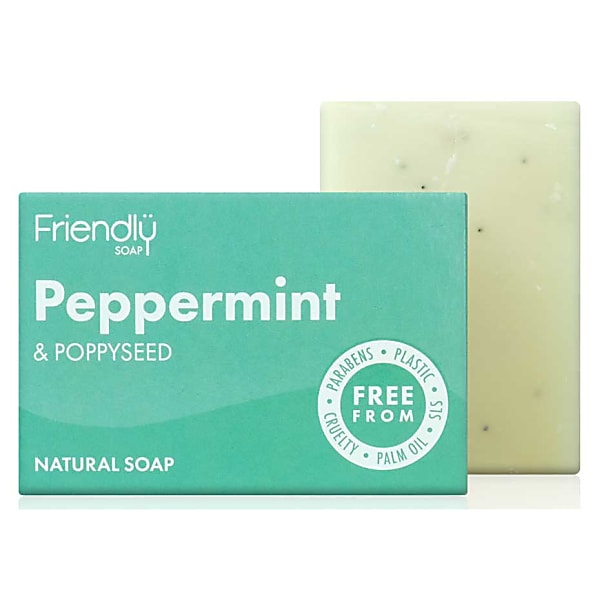 Photos - Soap / Hand Sanitiser Friendly Soap Peppermint & Poppy Seeds Natural Soap FSBSPEPPPOP