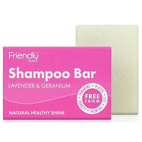 Friendly Soap Shampoo Bar -  Lavender & Geranium