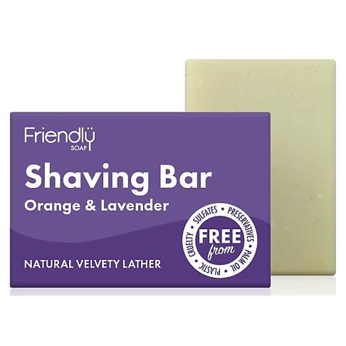 Friendly Soap Shaving Bar - Orange & Lavender