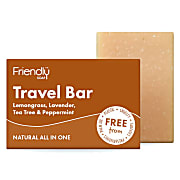 Friendly Soap Lemongrass, Lavender, Tea Tree & Peppermint Travel Bar