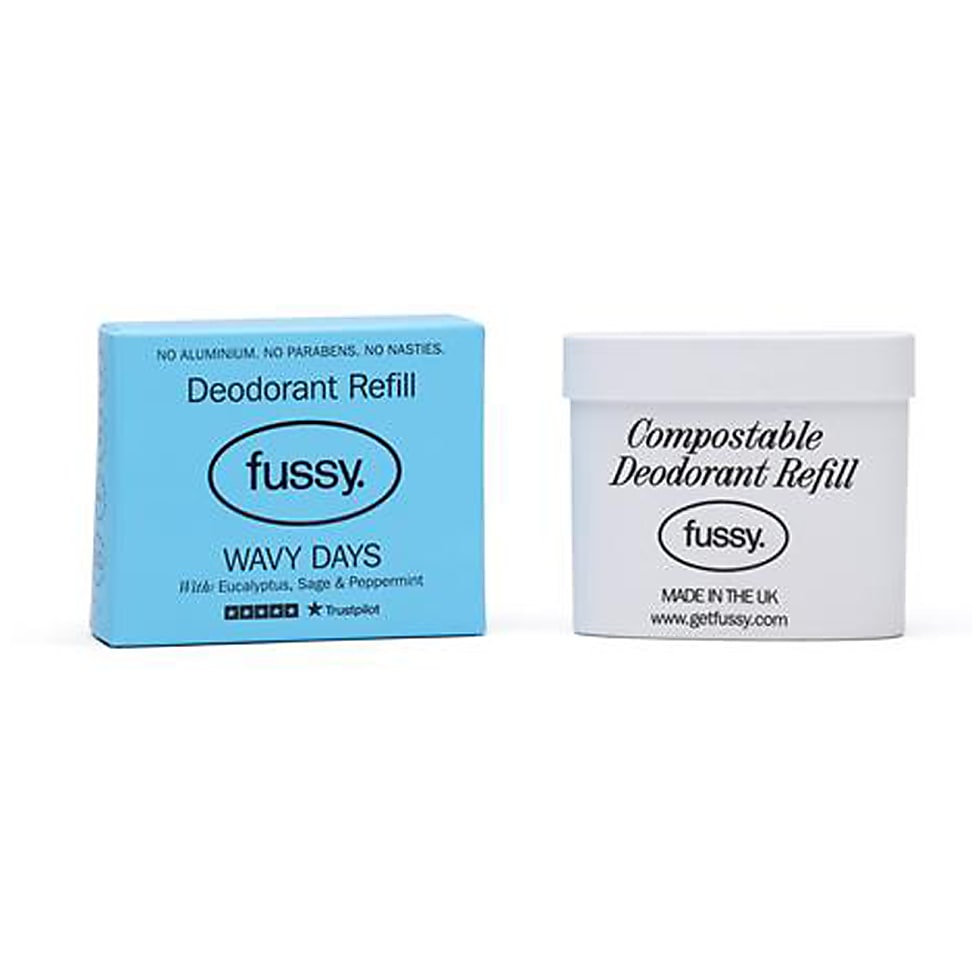 Fussy White Natural Deodorant Refill - Wavy Days - Image 7
