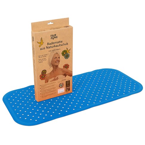 FAIR ZONE Bath Mat - Petrol Blue