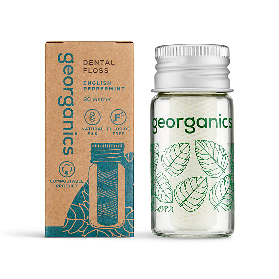 Georganics Plastic Free Dental Floss - English Peppermint