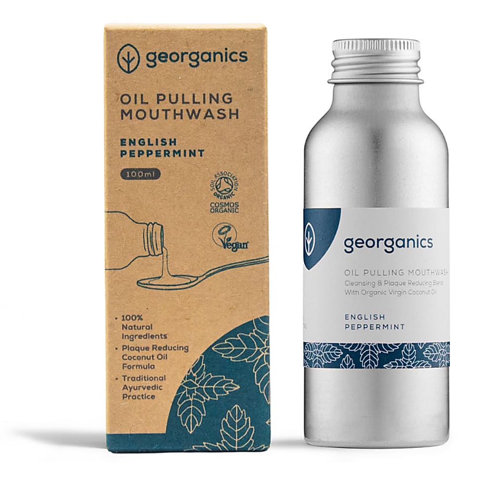 Georganics Oilpulling Mouthwash - English Peppermint 100ml