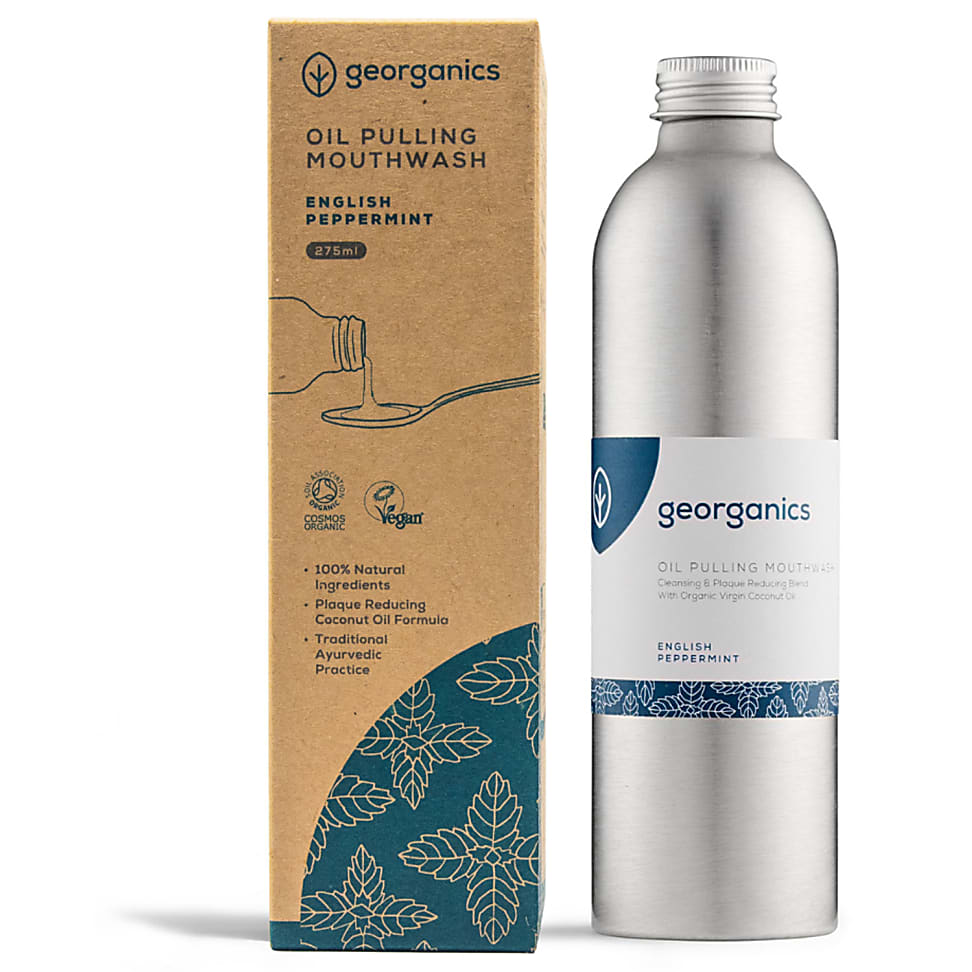 Georganics Oilpulling Mouthwash - English Peppermint 275ml